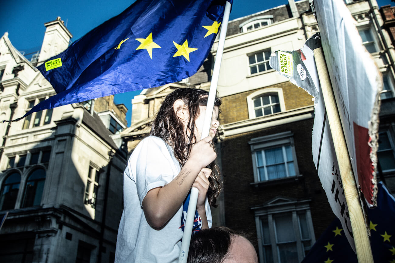 London, UK. Brexit March in October 2018, photographed by Maria Pincikova.